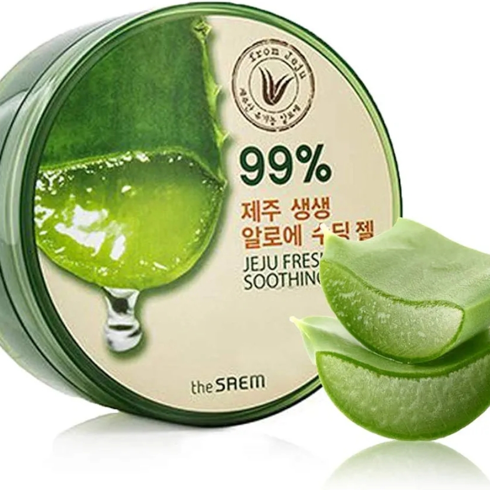 All-New The Saem 99% Jeju Fresh Aloe Vera Gel, Moisturizer for Face - 300m